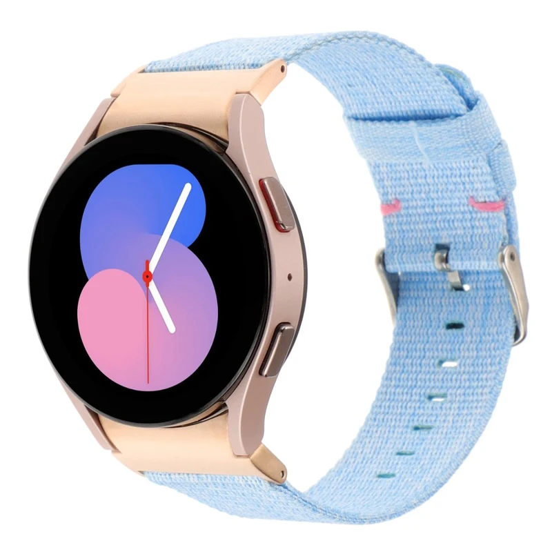 Samsung Galaxy Watch6 / Watch6 Classic / Watch 5 / Watch 5 Pro Watch Band Adjustable Nylon Wrist Strap - Light Purple