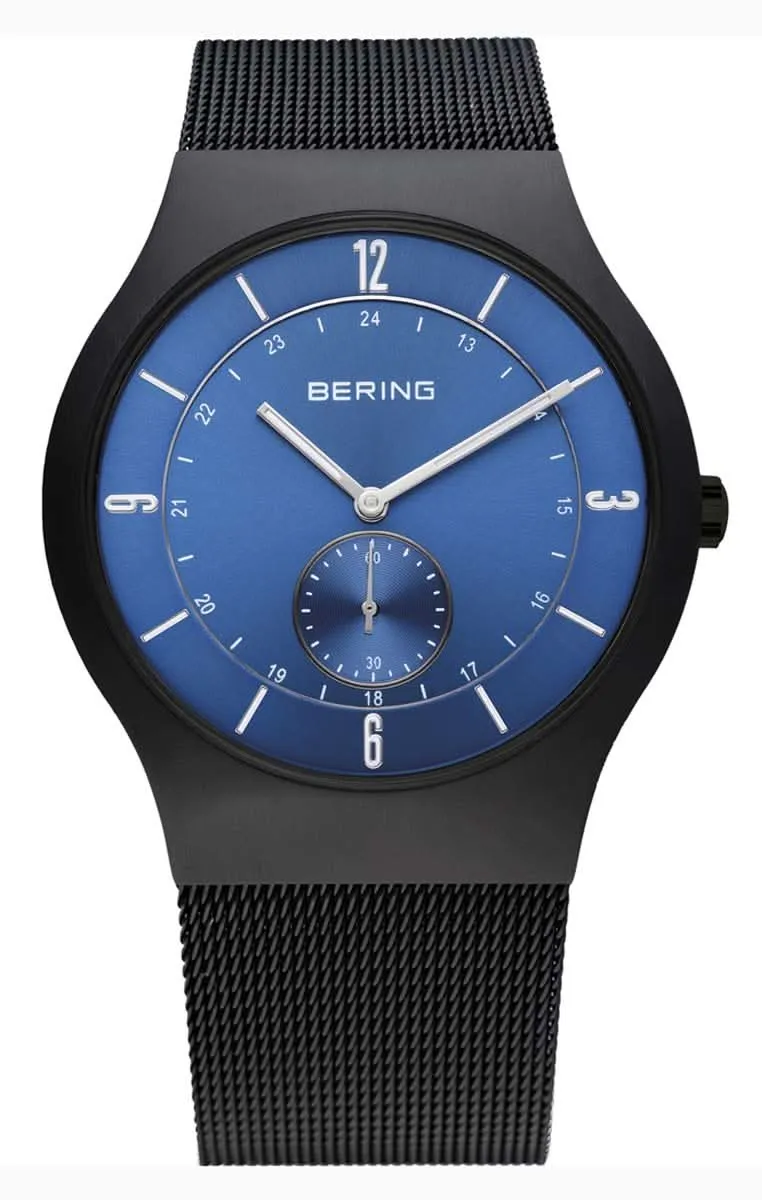 Bering Classic 11940-227 Herrenuhr • Kratzfestes Saphirglas • Feines Milanaise-Armband