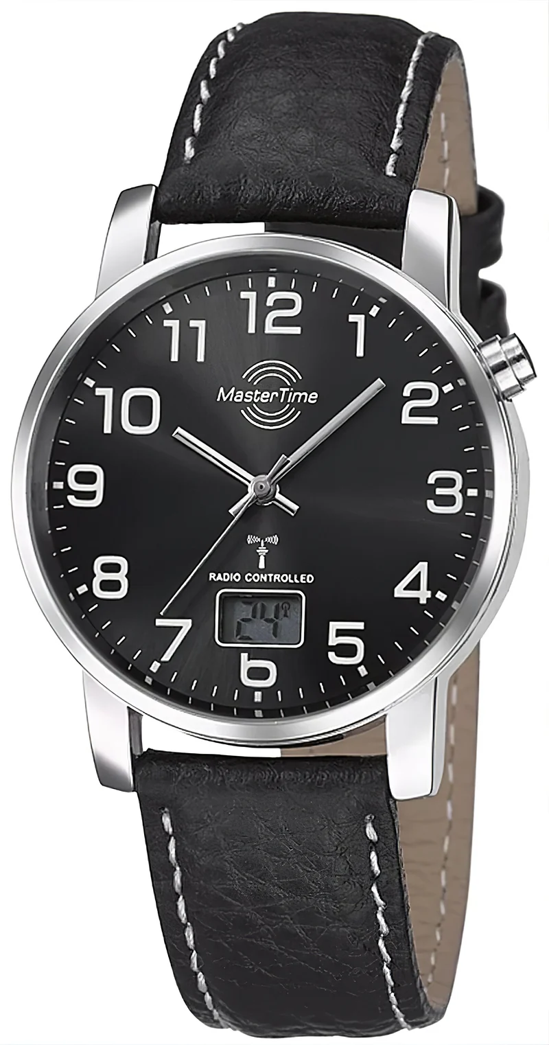 Master Time Basic MTGA-10576-24L Herrenuhr • Präzise Funkuhr