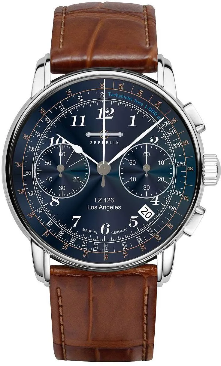 Zeppelin LZ 126 Los Angeles 7614-3 Herrenuhr • Made in Germany • Vintage-Design
