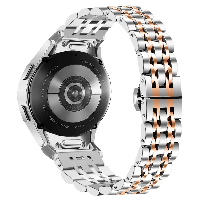 Samsung Galaxy Watch6 / Watch6 Classic Stainless Steel Watch Band Replacement Strap with Quick Release Connector
