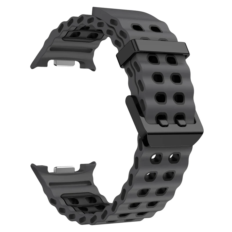 Samsung Galaxy Watch 9 - 40mm Ocean Armband (Dunkelgrau/Schwarz)
