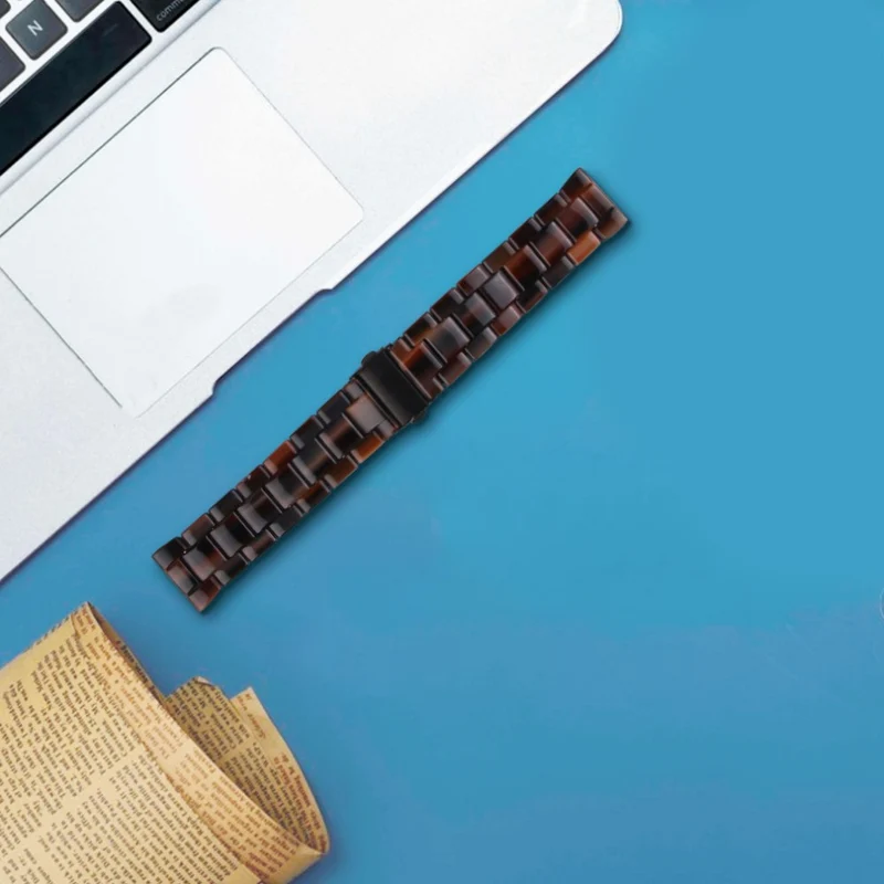 Waterproof Resin Strap for KALINCO Replacement Sports Watch Band - Chocolate