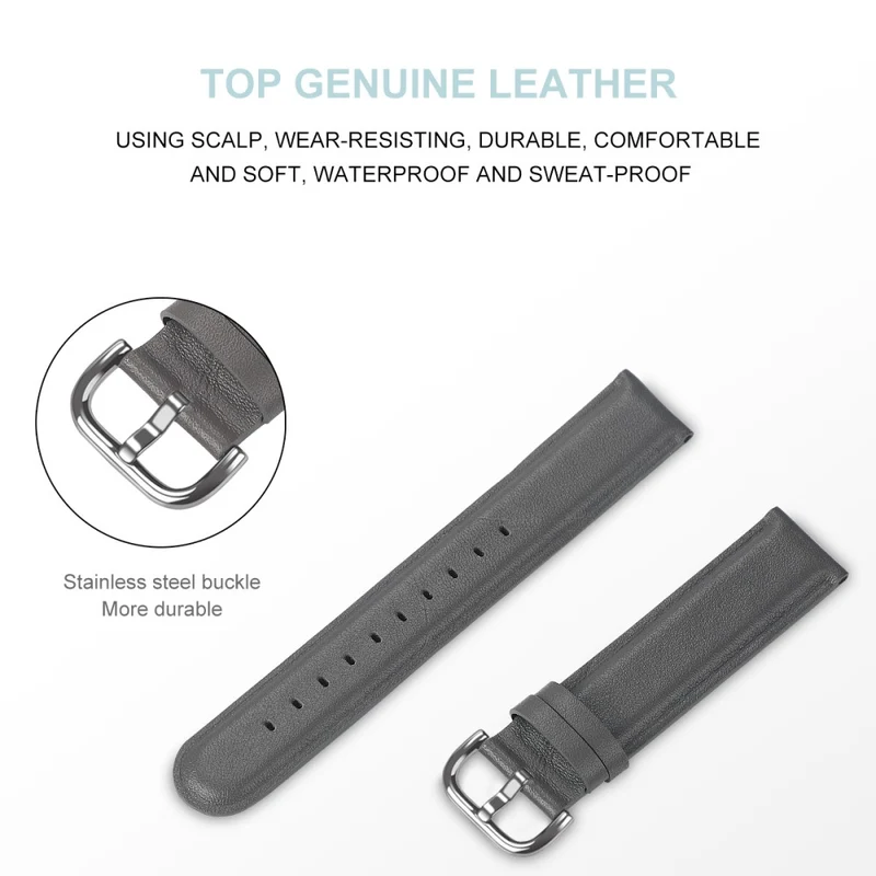 Watch Strap Coros Watch GT / GT 2 46mm / 42mm / Samsung Galaxy Watch 46mm First Layer Cowhide Wrist Band