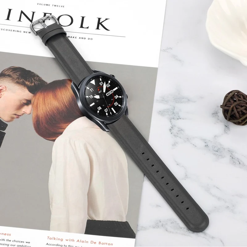 Watch Strap Coros Watch GT / GT 2 46mm / 42mm / Samsung Galaxy Watch 46mm First Layer Cowhide Wrist Band