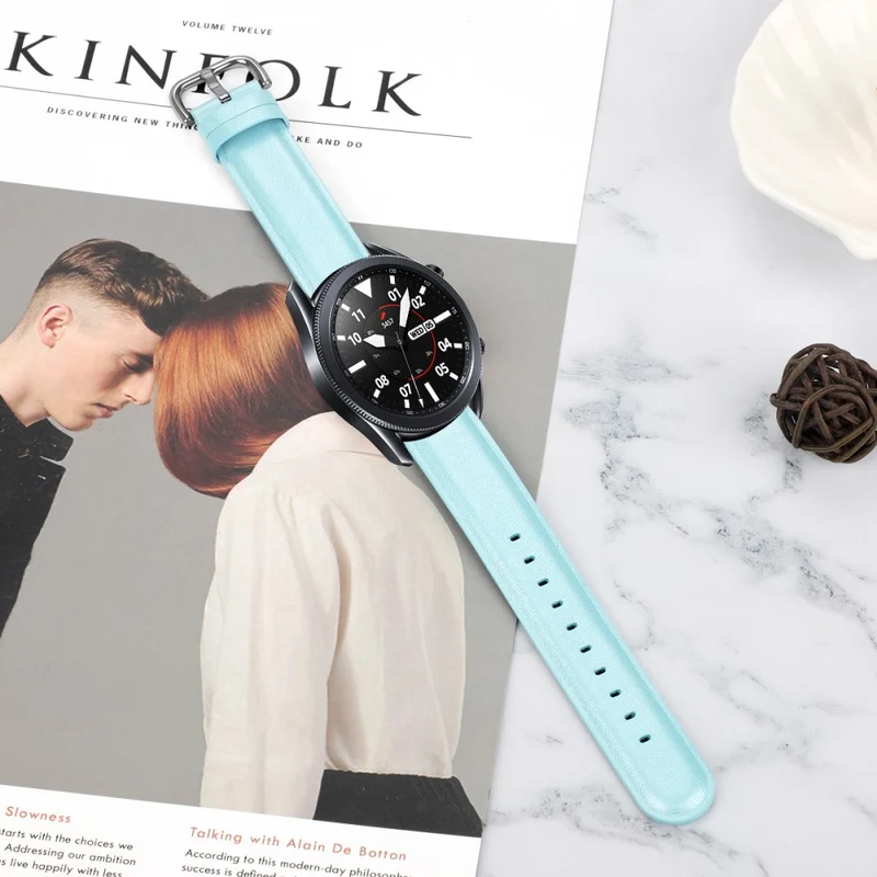 Watch Strap Coros Watch GT / GT 2 46mm / 42mm / Samsung Galaxy Watch 46mm First Layer Cowhide Wrist Band