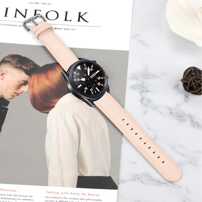 Watch Strap Coros Watch GT / GT 2 46mm / 42mm / Samsung Galaxy Watch 46mm First Layer Cowhide Wrist Band