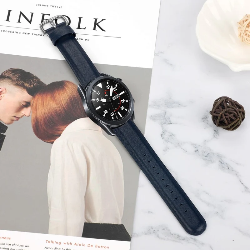 Watch Strap Coros Watch GT / GT 2 46mm / 42mm / Samsung Galaxy Watch 46mm First Layer Cowhide Wrist Band