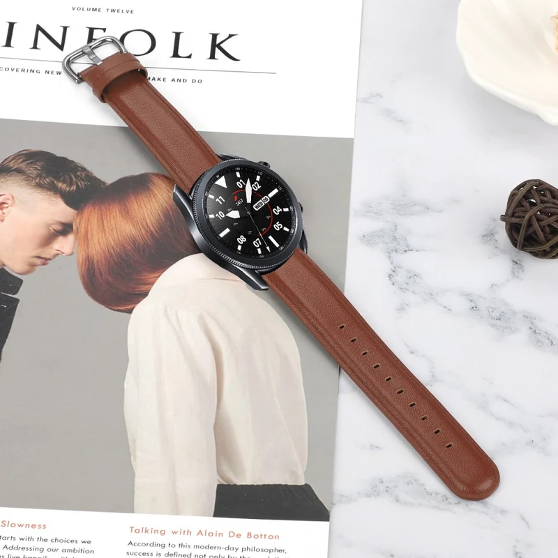 Watch Strap Coros Watch GT / GT 2 46mm / 42mm / Samsung Galaxy Watch 46mm First Layer Cowhide Wrist Band