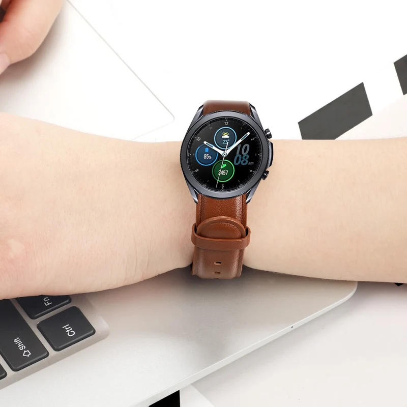 Watch Strap Coros Watch GT / GT 2 46mm / 42mm / Samsung Galaxy Watch 46mm First Layer Cowhide Wrist Band