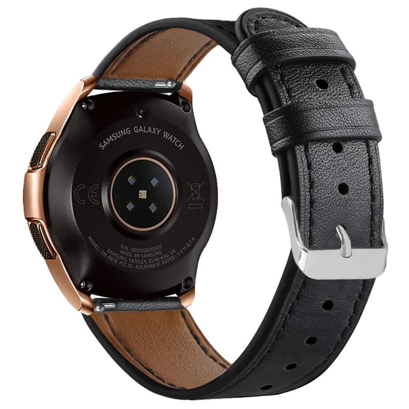 Coros Watch GT / Watch GT 2 46mm / 42mm / Samsung Galaxy Watch 46mm Watch Strap Top Layer Cowhide Wrist Band