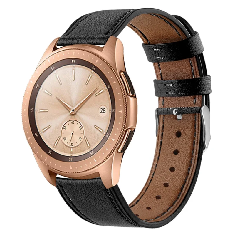 Coros Watch GT / Watch GT 2 46mm / 42mm / Samsung Galaxy Watch 46mm Watch Strap Top Layer Cowhide Wrist Band