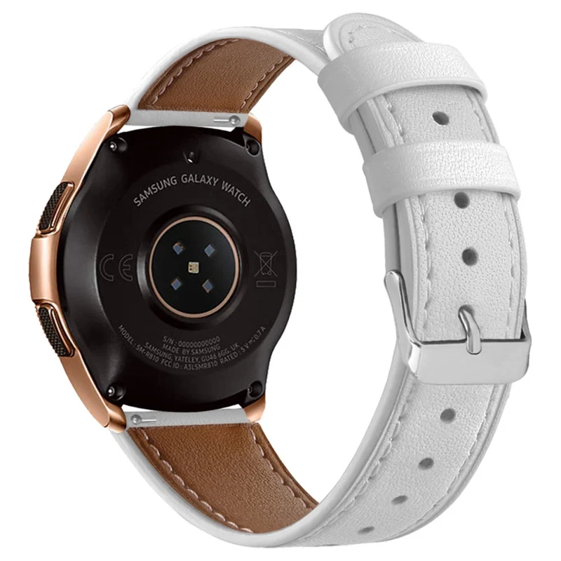 Coros Watch GT / Watch GT 2 46mm / 42mm / Samsung Galaxy Watch 46mm Watch Strap Top Layer Cowhide Wrist Band