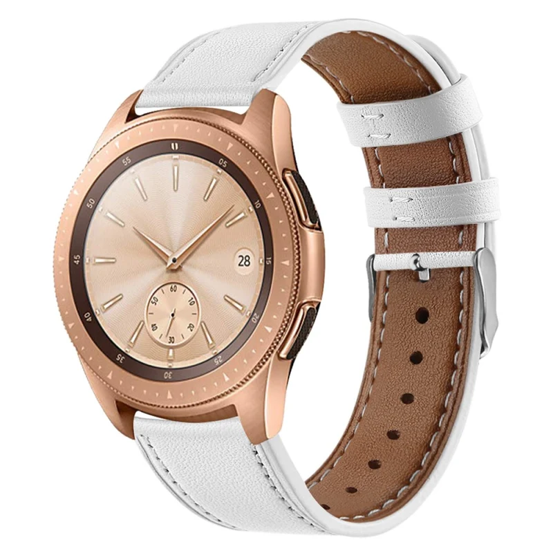 Coros Watch GT / Watch GT 2 46mm / 42mm / Samsung Galaxy Watch 46mm Watch Strap Top Layer Cowhide Wrist Band