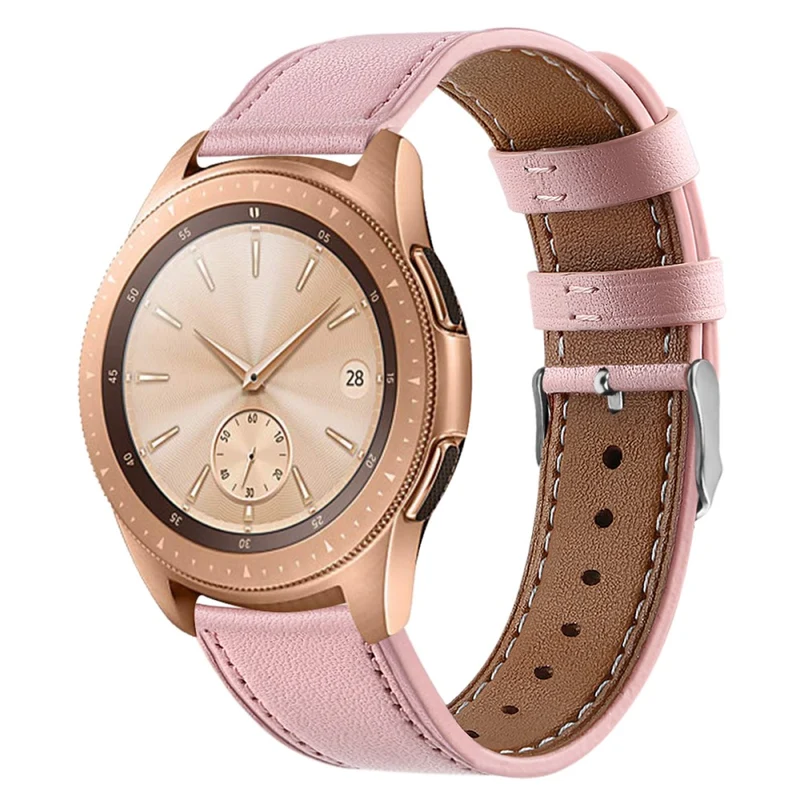 Coros Watch GT / Watch GT 2 46mm / 42mm / Samsung Galaxy Watch 46mm Watch Strap Top Layer Cowhide Wrist Band