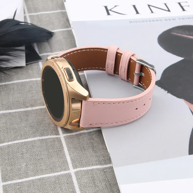 Coros Watch GT / Watch GT 2 46mm / 42mm / Samsung Galaxy Watch 46mm Watch Strap Top Layer Cowhide Wrist Band