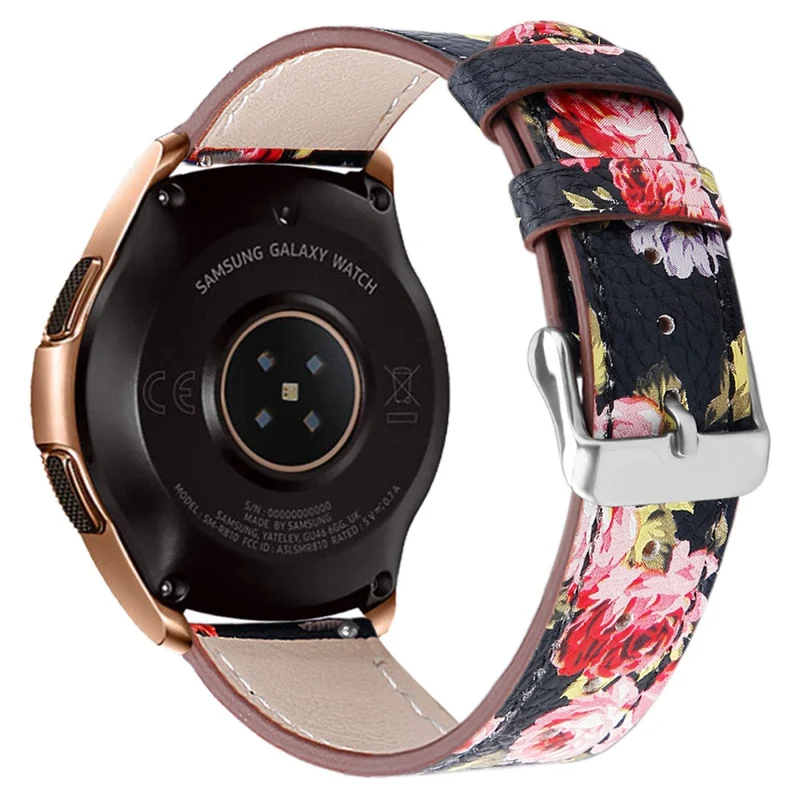 Coros Watch GT / Watch GT 2 46mm / 42mm / Samsung Galaxy Watch 46mm Watch Strap Top Layer Cowhide Wrist Band