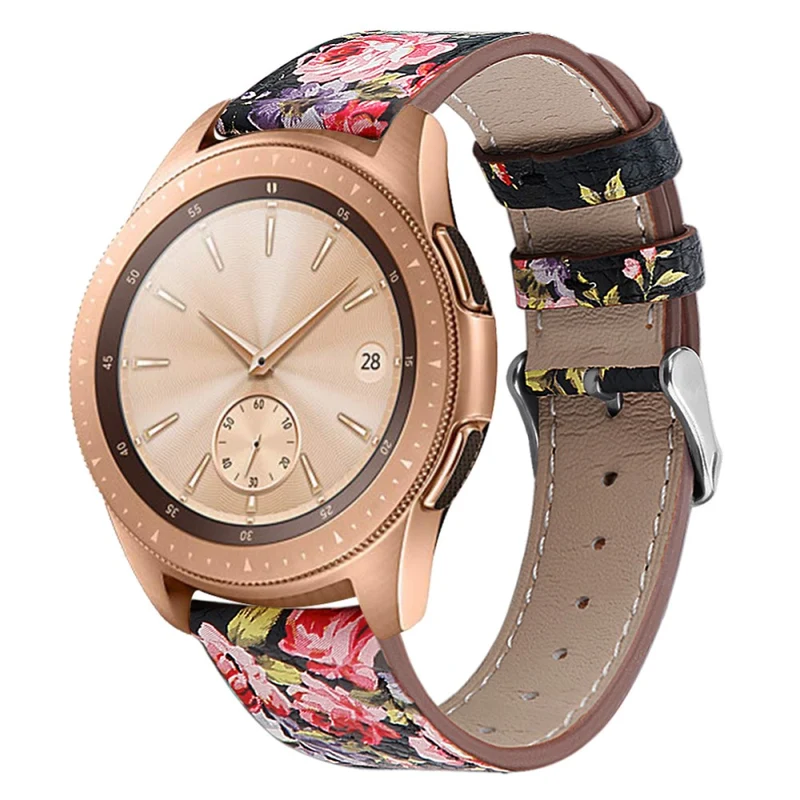 Coros Watch GT / Watch GT 2 46mm / 42mm / Samsung Galaxy Watch 46mm Watch Strap Top Layer Cowhide Wrist Band