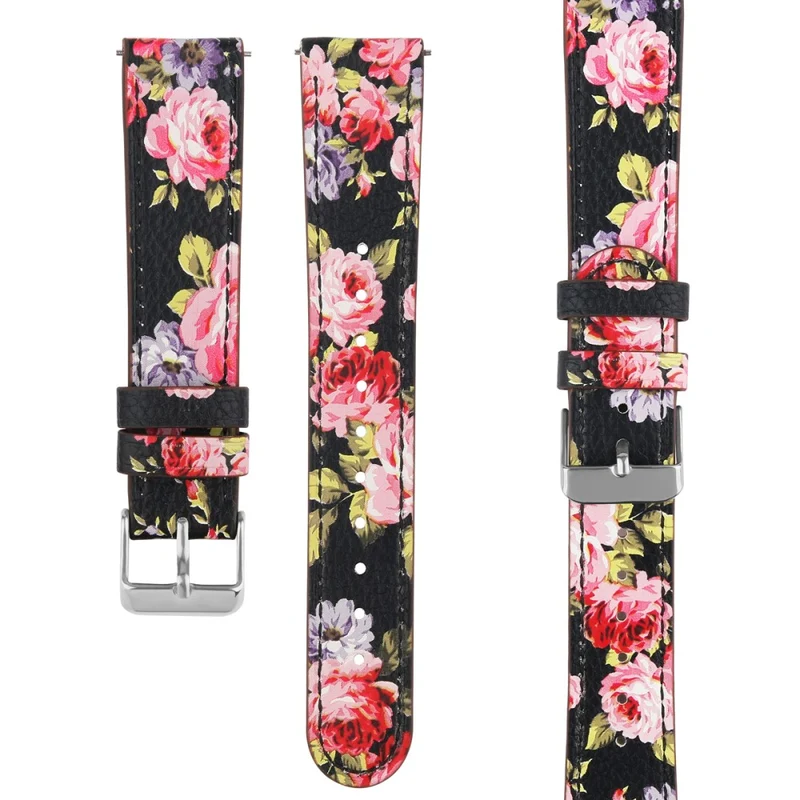 Coros Watch GT / Watch GT 2 46mm / 42mm / Samsung Galaxy Watch 46mm Watch Strap Top Layer Cowhide Wrist Band