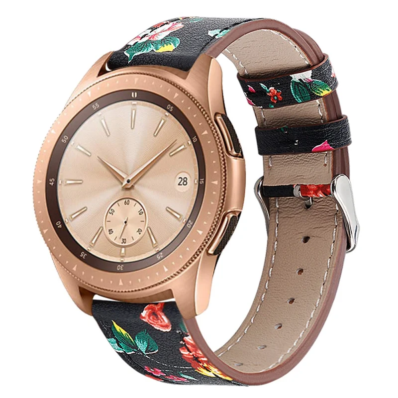 Coros Watch GT / Watch GT 2 46mm / 42mm / Samsung Galaxy Watch 46mm Watch Strap Top Layer Cowhide Wrist Band