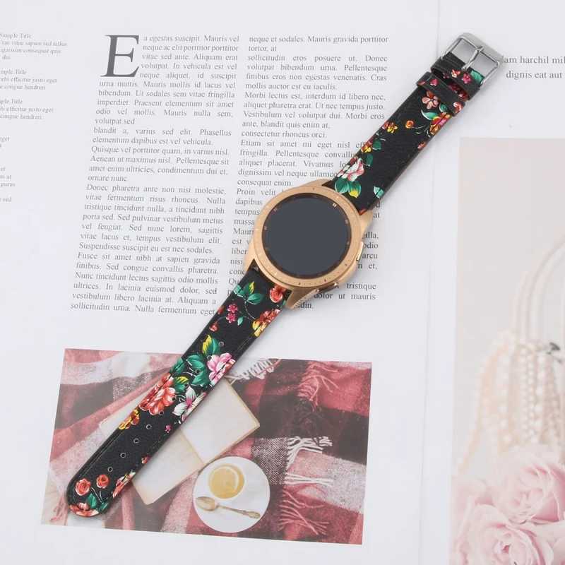 Coros Watch GT / Watch GT 2 46mm / 42mm / Samsung Galaxy Watch 46mm Watch Strap Top Layer Cowhide Wrist Band