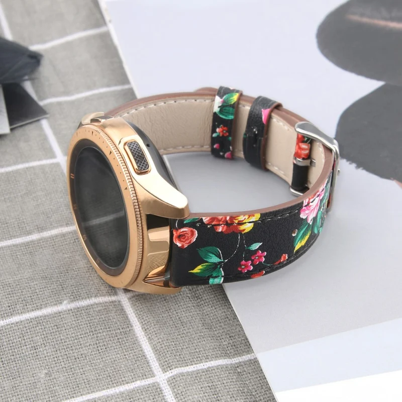 Coros Watch GT / Watch GT 2 46mm / 42mm / Samsung Galaxy Watch 46mm Watch Strap Top Layer Cowhide Wrist Band