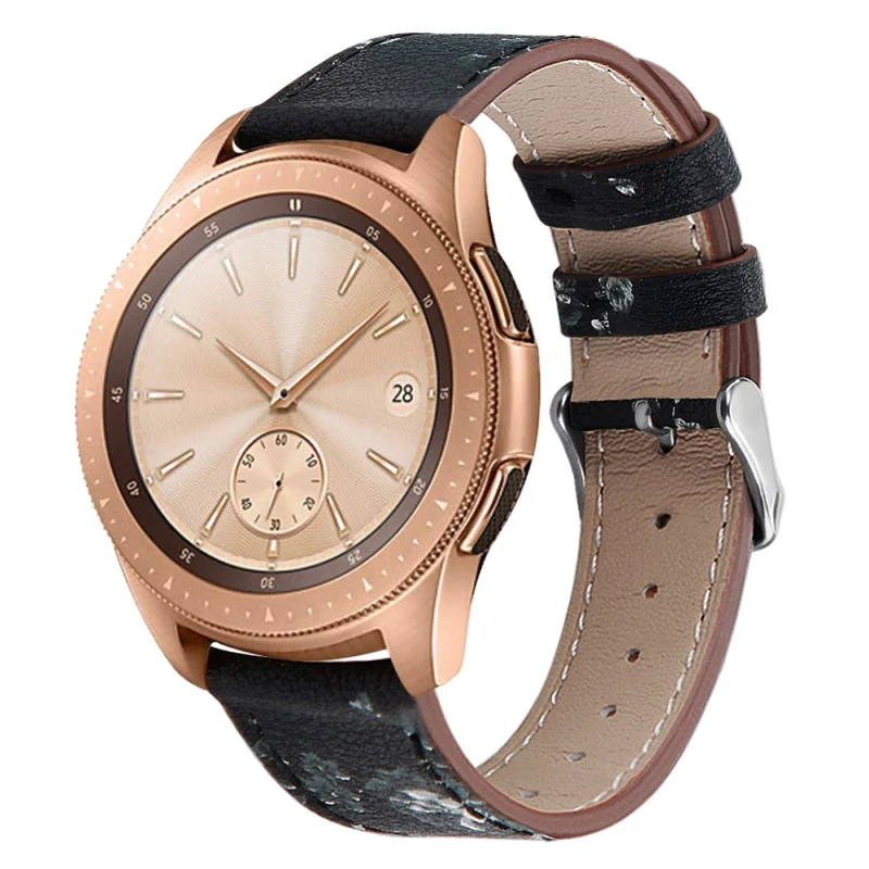 Coros Watch GT / Watch GT 2 46mm / 42mm / Samsung Galaxy Watch 46mm Watch Strap Top Layer Cowhide Wrist Band