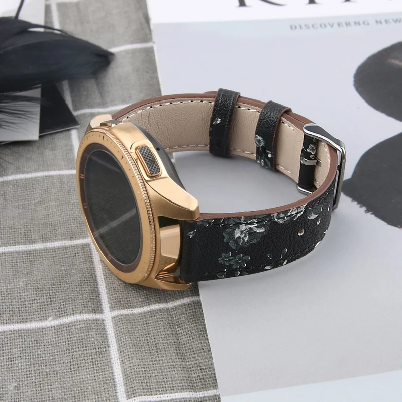 Coros Watch GT / Watch GT 2 46mm / 42mm / Samsung Galaxy Watch 46mm Watch Strap Top Layer Cowhide Wrist Band