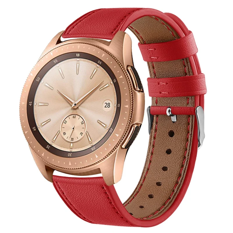 Coros Watch GT / Watch GT 2 46mm / 42mm / Samsung Galaxy Watch 46mm Watch Strap Top Layer Cowhide Wrist Band