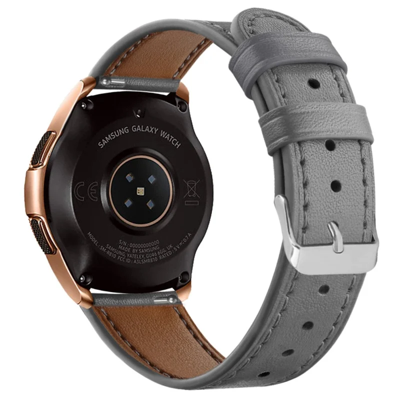 Coros Watch GT / Watch GT 2 46mm / 42mm / Samsung Galaxy Watch 46mm Watch Strap Top Layer Cowhide Wrist Band
