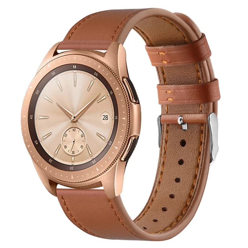 Coros Watch GT / Watch GT 2 46mm / 42mm / Samsung Galaxy Watch 46mm Watch Strap Top Layer Cowhide Wrist Band