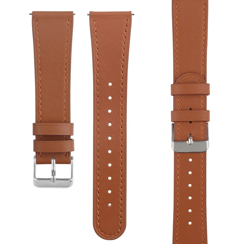 Coros Watch GT / Watch GT 2 46mm / 42mm / Samsung Galaxy Watch 46mm Watch Strap Top Layer Cowhide Wrist Band