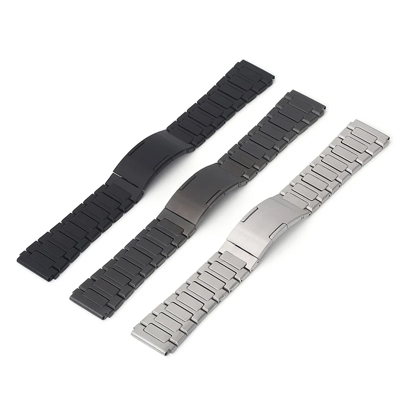 Huawei Watch GT 4 46mm / Watch 4 / Watch 4 Pro 22mm Stainless Steel Band Folding Buckle Watch Strap