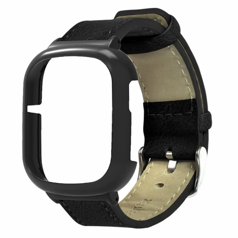 Retro Leather Watch Band for Honor Watch 4 Replacement Strap with Watch Case