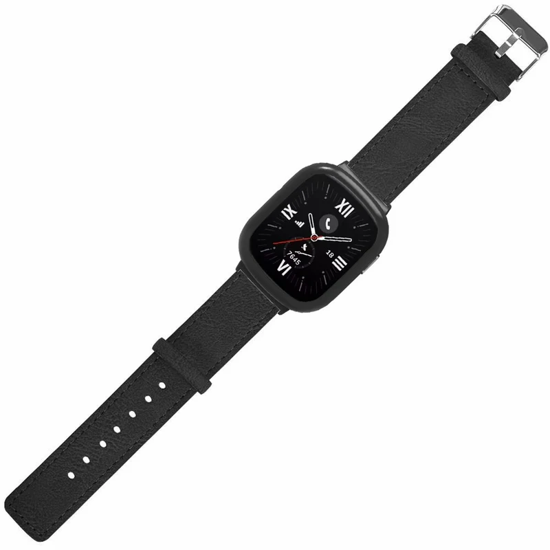 Retro Leather Watch Band for Honor Watch 4 Replacement Strap with Watch Case