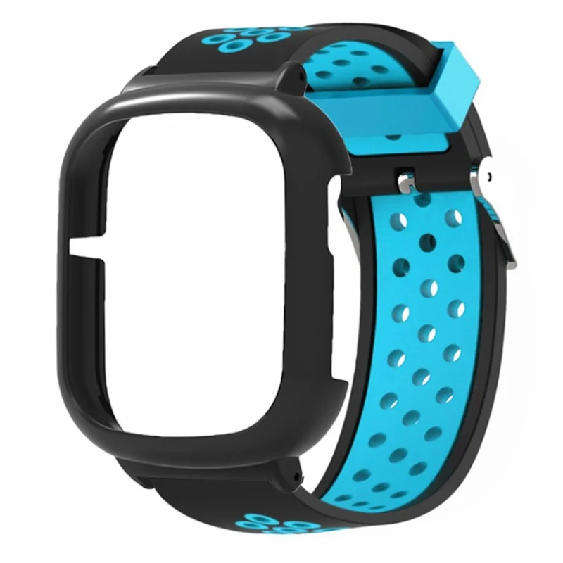 Honor Watch 4 Adjustable Strap Dual Color Flexible Band with Watch Case - Black+Red
