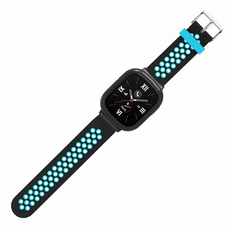 Honor Watch 4 Adjustable Strap Dual Color Flexible Band with Watch Case - Black+Red