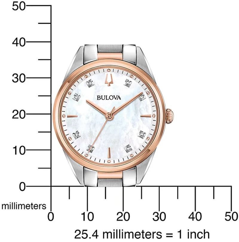 Bulova Sutton 98P183 Damenuhr • Diamanten • Perlmutt