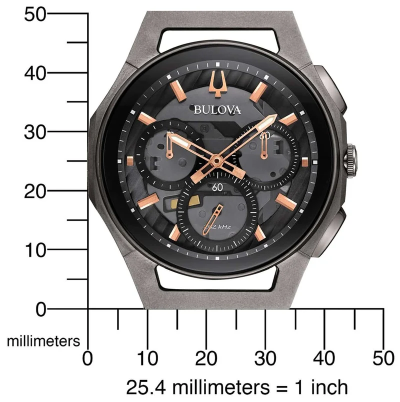 Bulova CURV 98A162 Herrenuhr • Gebogenes Werk • 262 kHz