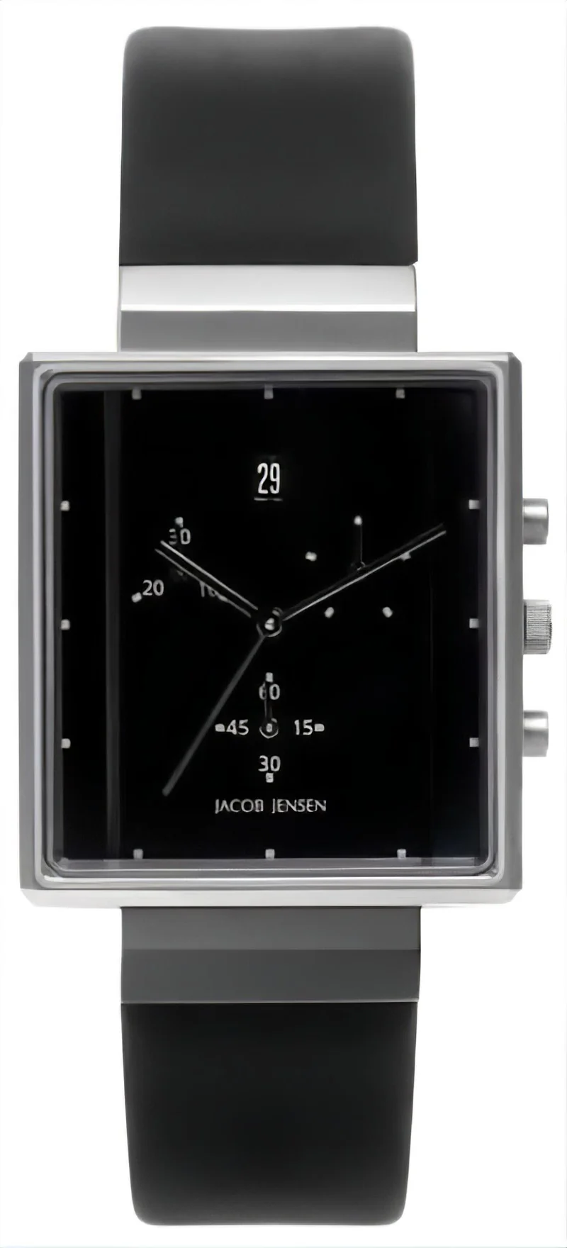 Jacob Jensen Rectangular 805 Herrenuhr • Design • Nahtlos