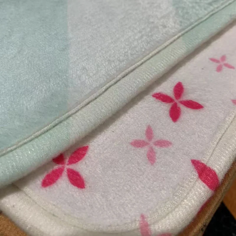 Blumenmuster Toilettenteppich Set