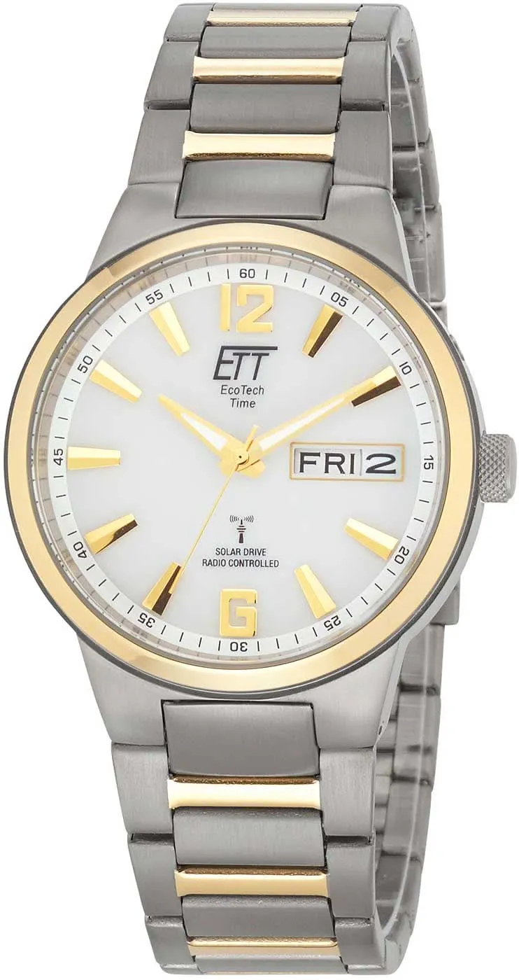 Eco Tech Time EGT-11322-11M Herrenuhr • Funk • Solar • Titan