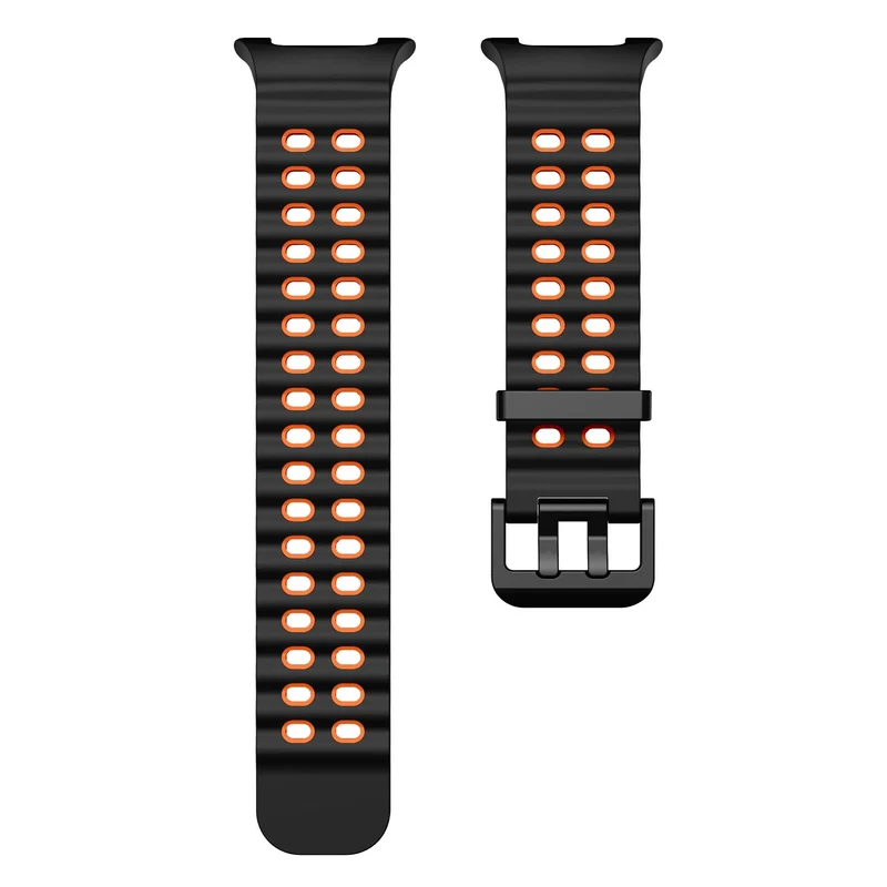 Samsung Galaxy Watch 9 - 40mm Ocean Armband (Schwarz/Orange)