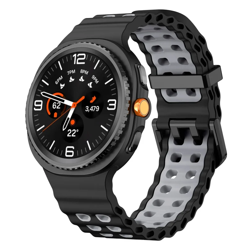 Samsung Galaxy Watch 9 - 40mm Ocean Armband (Schwarz/Grau)