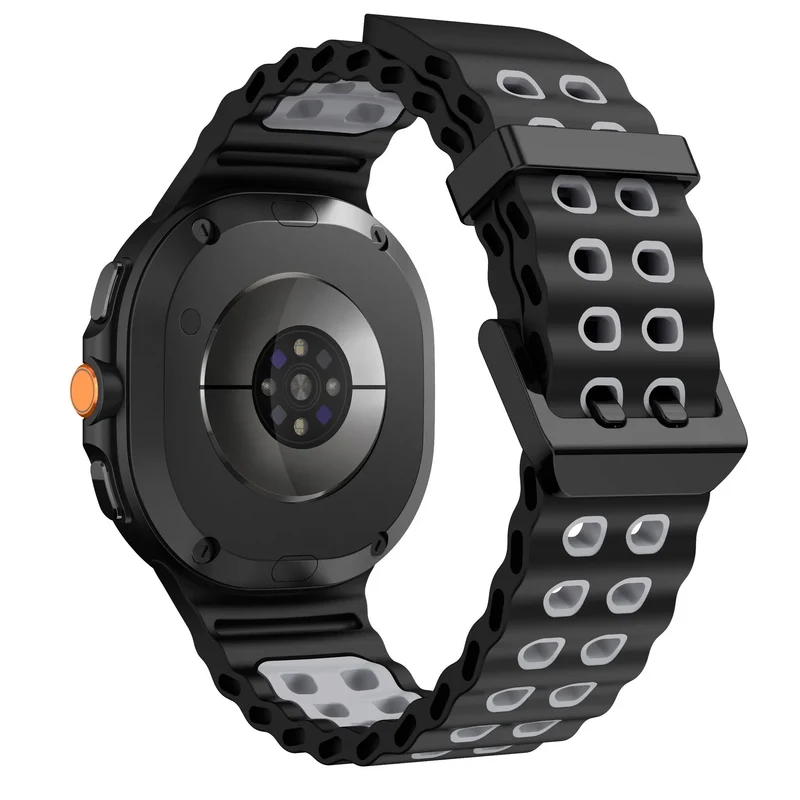 Samsung Galaxy Watch 9 - 40mm Ocean Armband (Schwarz/Grau)