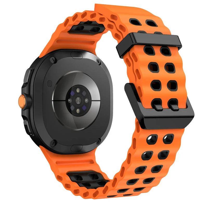 Samsung Galaxy Watch 9 - 40mm Ocean Armband (Orange/Schwarz)