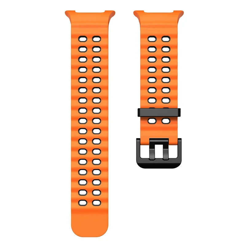 Samsung Galaxy Watch 9 - 40mm Ocean Armband (Orange/Schwarz)