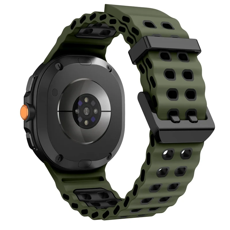 Samsung Galaxy Watch 9 - 40mm Ocean Armband (Olivgrün/Schwarz)