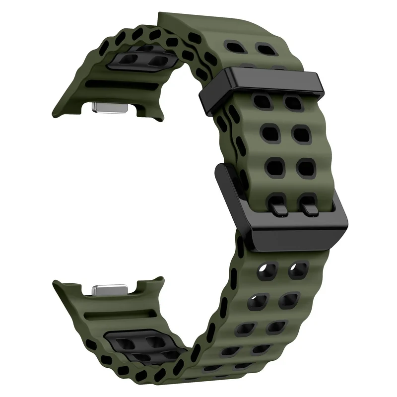 Samsung Galaxy Watch 9 - 40mm Ocean Armband (Olivgrün/Schwarz)