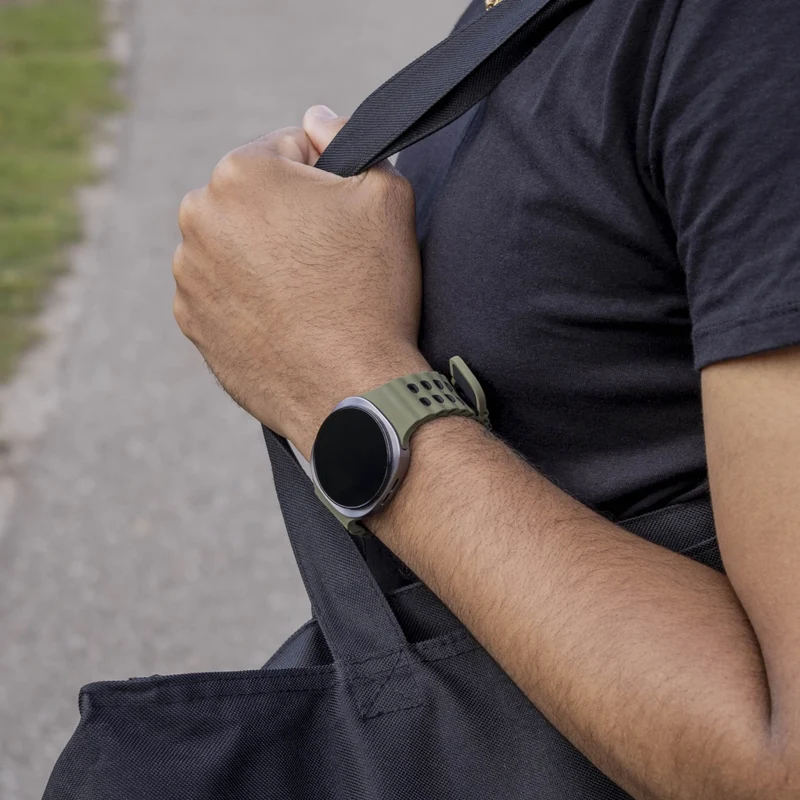 Samsung Galaxy Watch 9 - 40mm Ocean Armband (Olivgrün/Schwarz)